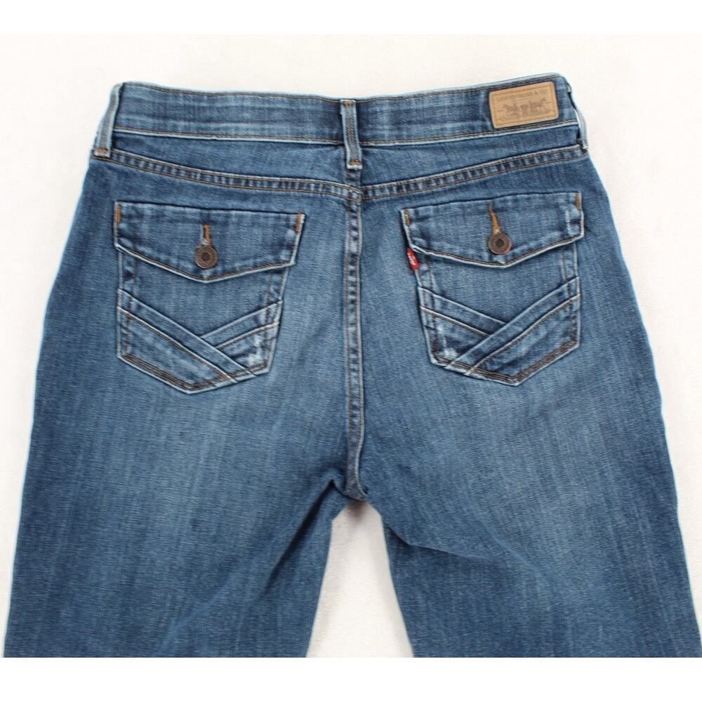Levi’s Women’s Bootcut Jeans Size 10 Dark Wash Denim Mid Rise Classic Fit Flare